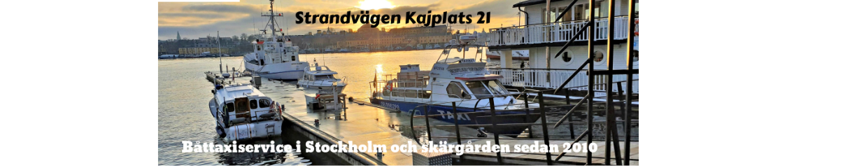 Gustavus Taxibåtar  & Events  Stockholm AB
