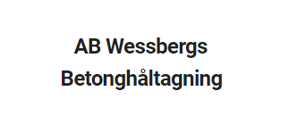 AB Wessbergs Betonghåltagning