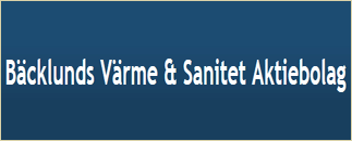 Bäcklunds Värme & Sanitet AB