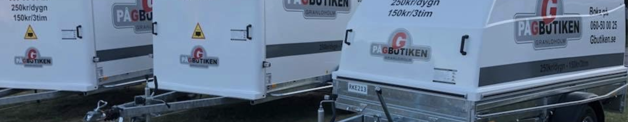 På G butiken - Husbilar, Husvagnar & Släpvagnar, Livsmedelsbutiker, Jour- & Servicebutiker