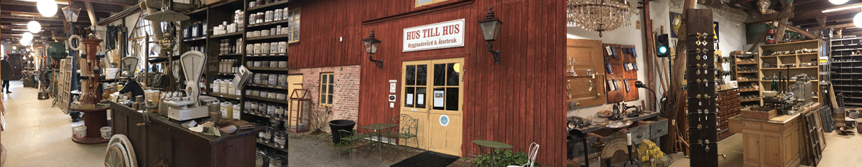 Hus till Hus Byggnadsvård & Återbruk i Alingsås - Second Hand, Antikviteter, Kakelugnar & Kaminer, Tegel & Takpannor, Lampaffärer, Järnvaror, Färg & Tapeter, Byggvaror & Järnaffärer, Dörrar & Portar, Glas & Fönster