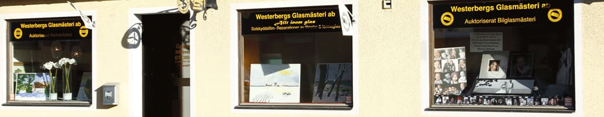 Westerbergs Glasmästeri AB - Försäljning av bilglas, Glas- och fönsterarbeten