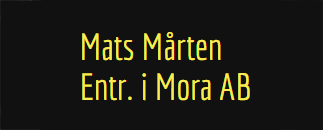 Mats Mårten Entreprenad i Mora AB