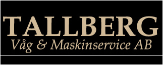 Tallbergs Våg- och Maskinservice AB