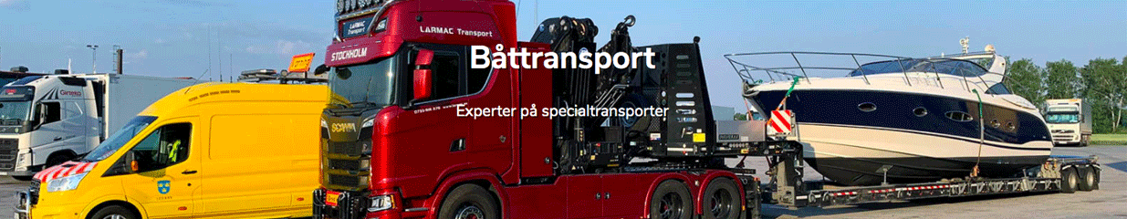 Larmac Specialtransporter - Spedition och Transport, Försäljning av båtar